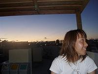 100 yen cup,Daybreak of rooftop BAR